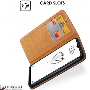 Telone grynos odos dėklas - juodas (Oppo A15) Telone grynos odos dėklas - juodas (Oppo A15)